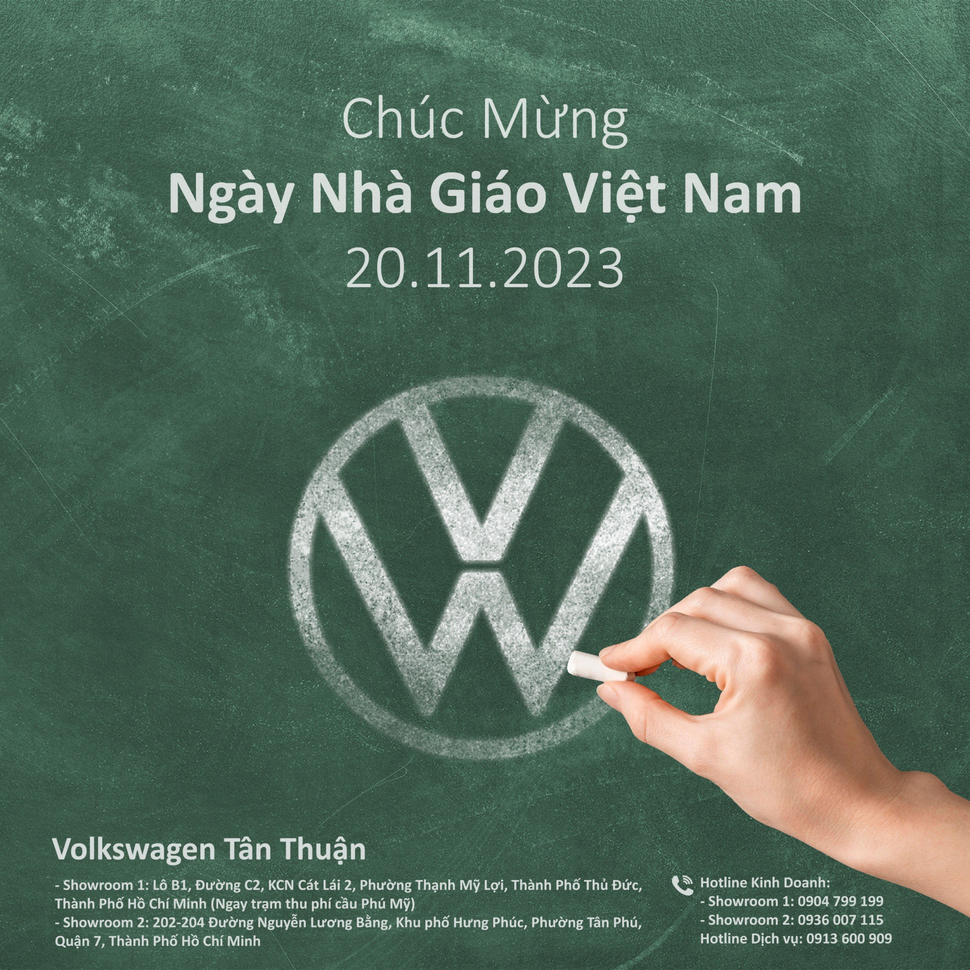 VOLKSWAGEN CHÚC MỪNG NGÀY NHÀ GIÁO VIỆT NAM 20/11